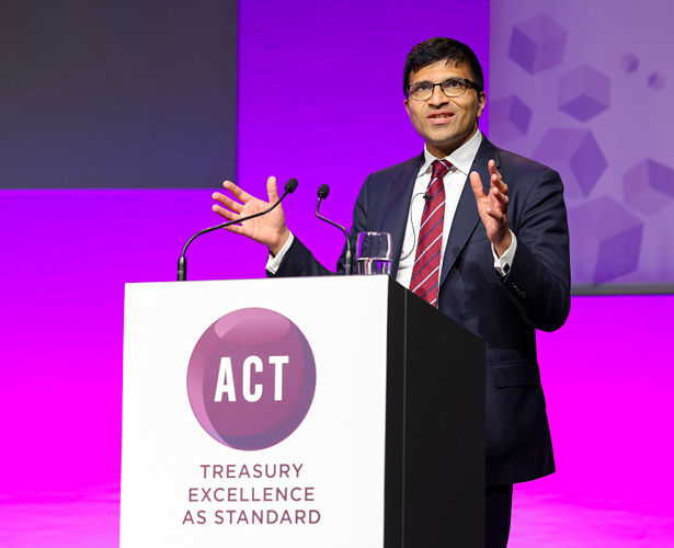 FCA boss on stage at the ACT Annual Conference